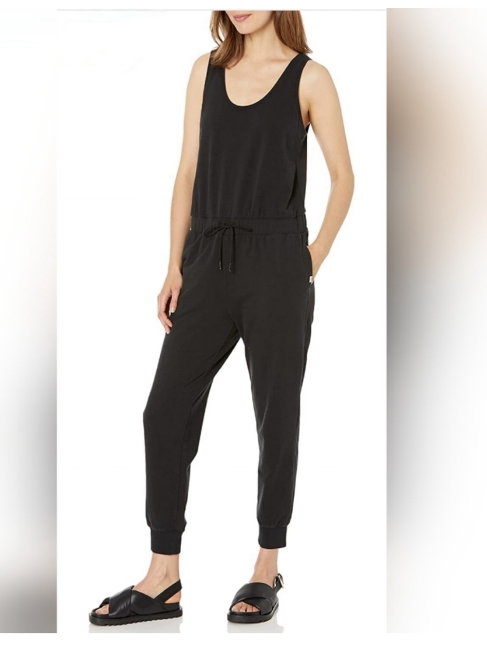 UGG Esmerelda Micro Terry Jumpsuit Black S